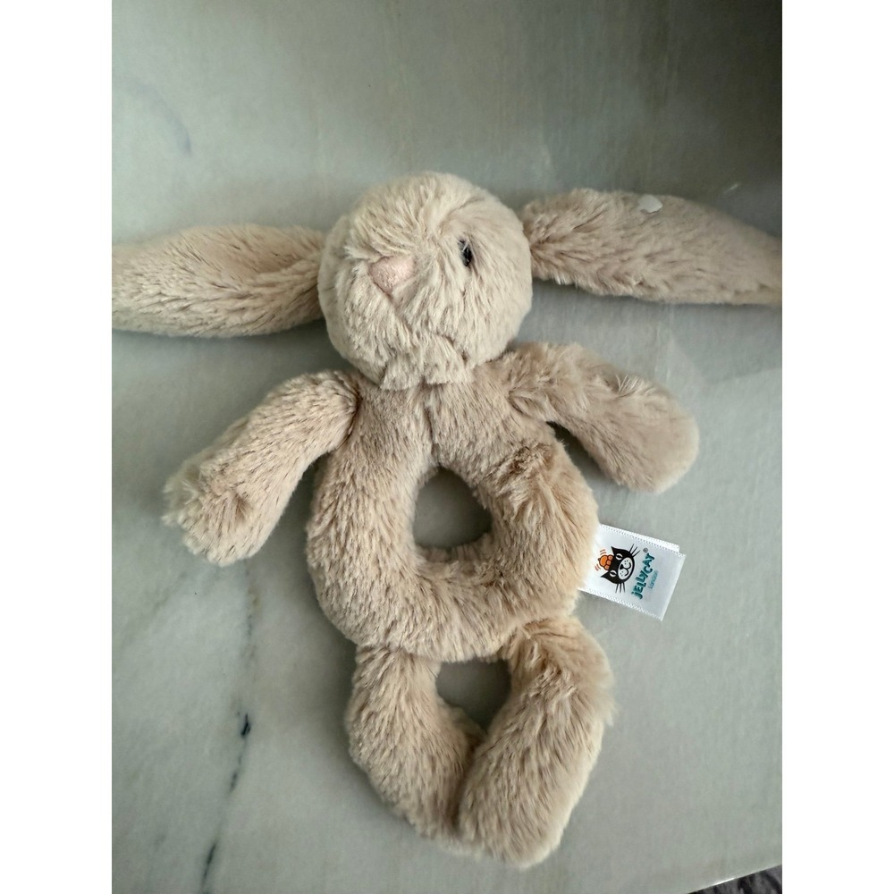 Jellycat‎ jelly cats stuffed animal bashful bunny rattle lovey Easter basket